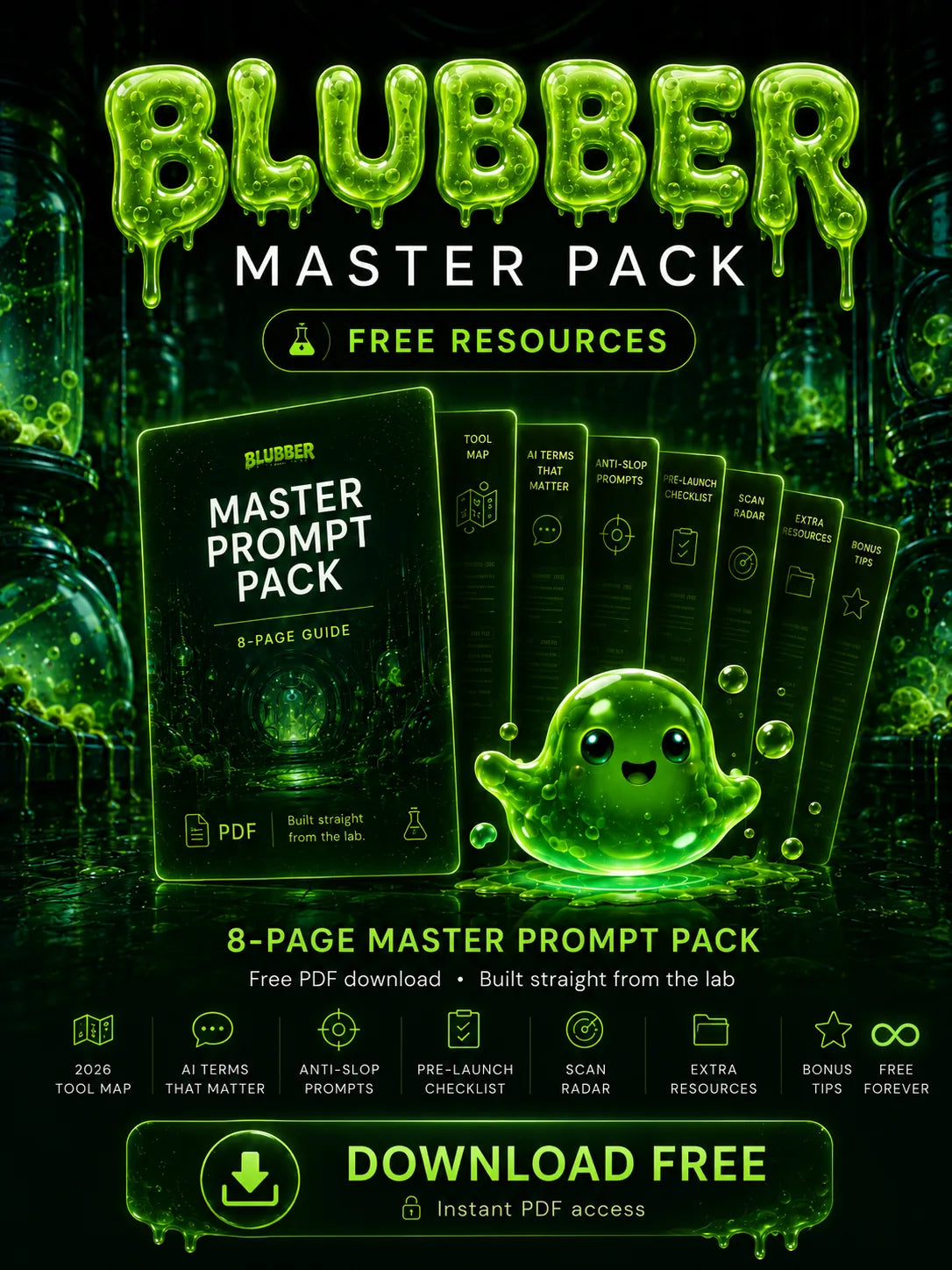 Blubber Master Prompt Pack — free 8-page PDF